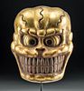 19th C. Tibetan Dance Mask Citipati Skeletal Protector