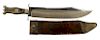 Massive English Bowie Knife by C. Congreve.