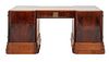 Art Deco Rosewood Veneer Double Pedestal Desk
