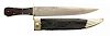 Coffin-Hilted Bowie Knife Signed by W.&S. Butcher Sheffield.