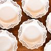 Set of Ten Royal Creamware Reticulated Plates
