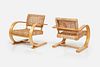 Adrien Audoux + Frida Minet (Attrib.), Cantilevered Chairs (2)