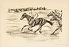 Max Liebermann (1847-1935) 'Wettrennen (Horse race) 1915'