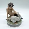 Royal Copenhagen Porcelain Figurine, Faun and Rabbit