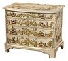 Chinoiserie Decorated Decoupage Chest of Drawers