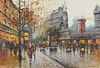 After Antoine Blanchard Moulin Rouge Painting