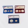 3 Sets of United States Commemorative Coins