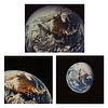3 NASA Chromogenic Prints of the Earth Apollo 16