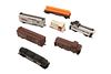 Lot of HO gauge tracks with 7 misc carriages