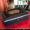 Chinese Black Lacquer and Parcel-Gilt Box