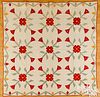 Floral applique quilt, late 19th c.