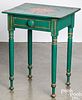 Sheraton painted one drawer stand, 19th c.