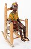 Painted iron Black Americana figure