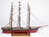 Antique wood ship model