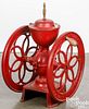 Painted cast iron coffee grinder