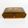 Marquetry Wooden Musical Jewelry Box