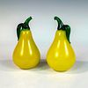 2pc Art Glass Sculptures, Pair of Pears