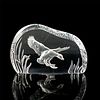 Wedgwood Crystal Duck in Flight Paperweight