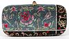 JUDITH LEIBER MULTICOLOR FLORAL MINAUDIERE
