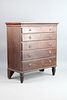 Antique Empire Style Chest of Drawers Dresser