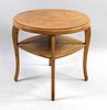 French Art Deco Circular Side Table