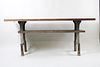Karl Kiefer Cast Iron Base Industrial Work Bench Table