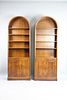 Pair of Mahogany Kaplan Furniture Beacon Hill Arched Bookcases