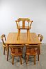Set of Butternut Mid-Century Modern Dining Table & 5 Chairs