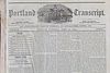 Portland Transcript Bound Newspaper 1851-2, Maine
