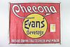 Checona Evans Soft Drink & Ale Banner Sign & Label 1900