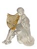 SAINT LOUIS France Irish Harp Figurine With Original Box