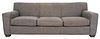Chenille Upholstered Three Seater Sofa