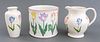 Tiffany & Co "Tulips" Ceramic Pitcher, Vase & Pot