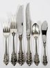 WALLACE 'GRAND BAROQUE' STERLING FLATWARE55 PIECES