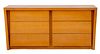 Mid-Century Modernage Blond Wood 6 Drawer Dresser