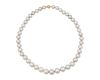 A gray South Sea cultured pearl necklace
