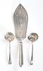 Three Pieces of George III Sterling Flatware