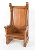 Renaissance Revival Oak Ceremonial Throne Chair