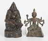 Two Asian Cast Metal Figures
