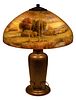 Handel #6756 Reverse Painted Table Lamp