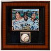 Mantle, Mays and Snider Signed Baseball and Photograph