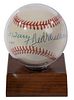 Ted Williams and Bill Terry Signed Baseball