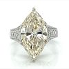 14K White Gold 6.01 Ct. Diamond Engagement Ring