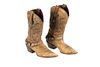 Durango Woman's 11" Heart Concho Brown Boots