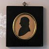 Pair of Silhouettes of Mary Todd Lincoln and Martha Washington, and a Profile of a Gentleman