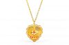 A Gold Heart-Shaped Pendant Necklace