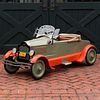 Gendron Green and Orange Painted Metal Pedal Car