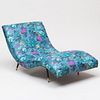 Mid Century Modern Upholstered 'Wave' Chaise, in the Style of Adrian Pearsall