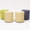 Set of Four David Rockwell for Knoll 'Unscripted' Cylinder Stools