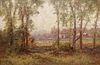 Raymond Dabb Yelland Early Impressionist Painting "At Arkville, New York" 1895